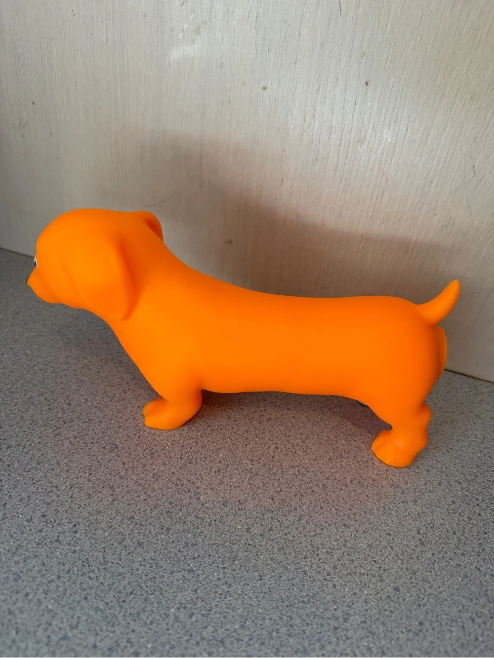 New Toymendous Squeeezy Orange Dachshund Ween Dog Squishy Toy 3+ Viral Fidget